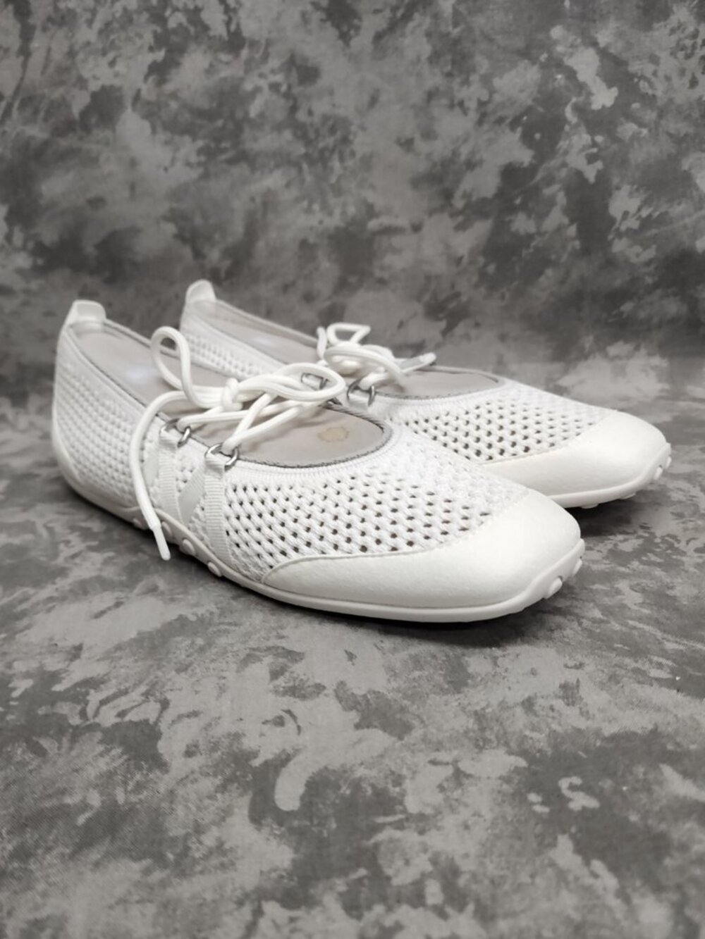 New Vivaia Cecily White Mesh Mary Janes Shoe - EU 40.5 / US 9-9.5 - Picture 3 of 12